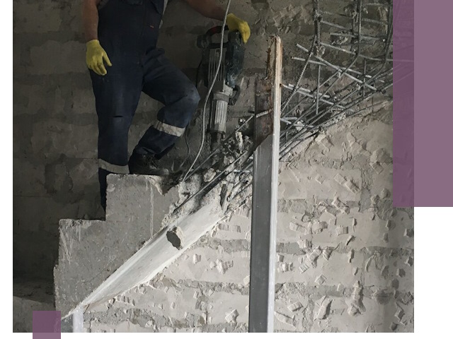 Демонтаж металлических и бетонных лестниц в Новокубанске