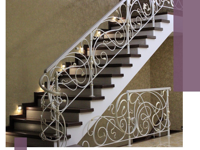 Кованые лестницы под ключ в Новокубанске — изготовление и монтаж