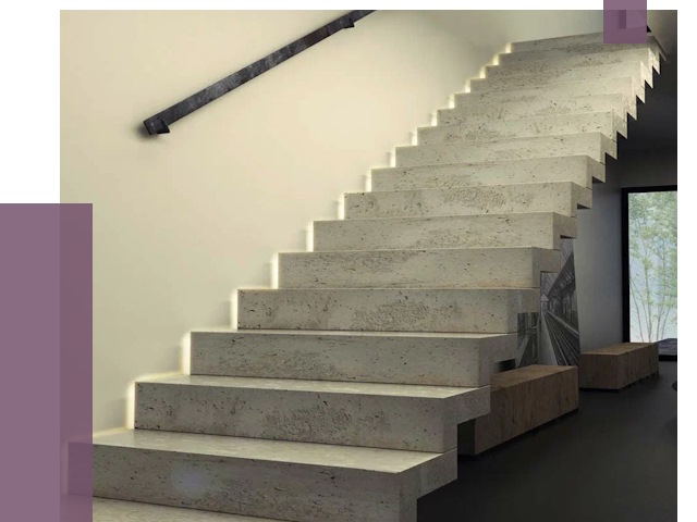 Облицовка бетонных лестниц в Новокубанске от 4679 руб/м2 