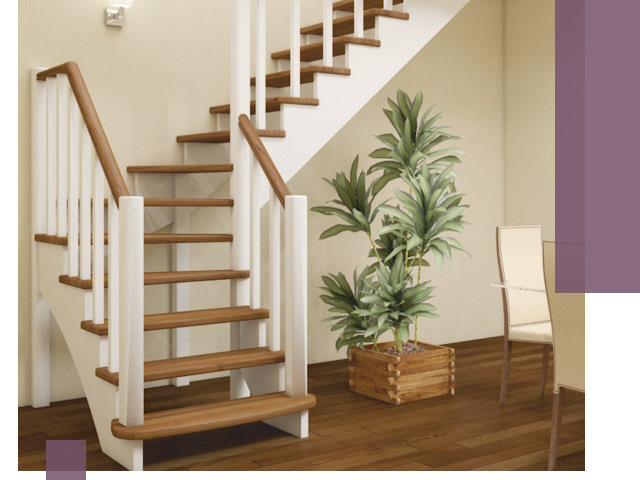 Г-образные лестницы под ключ в Новокубанске — изготовление и монтаж