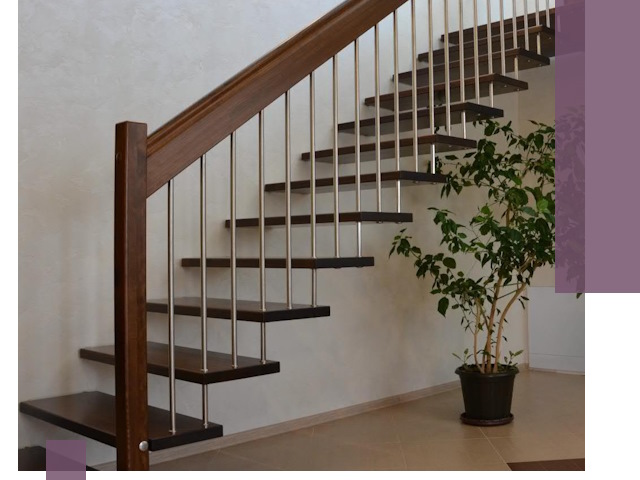 Лестницы на больцах под ключ в Новокубанске – изготовление и монтаж