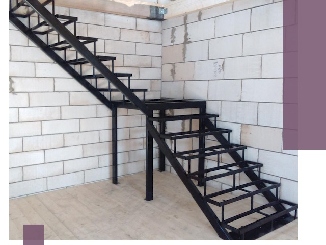 Лестницы на металлокаркасе под ключ в Новокубанске — изготовление и монтаж