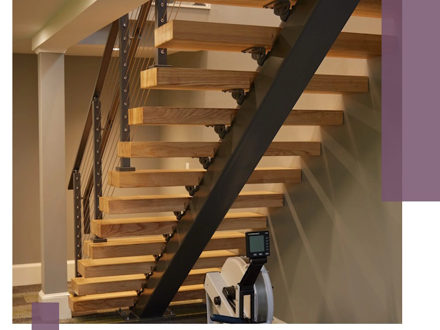 Лестницы на монокосоурах под ключ в Новокубанске - изготовление и монтаж