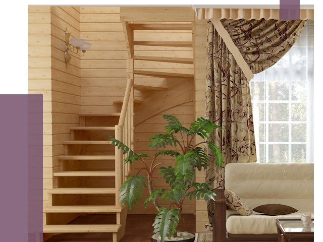 Лестницы для дачи в Новокубанске от 77205 руб.  | ПРОЛЁТ-Нкб