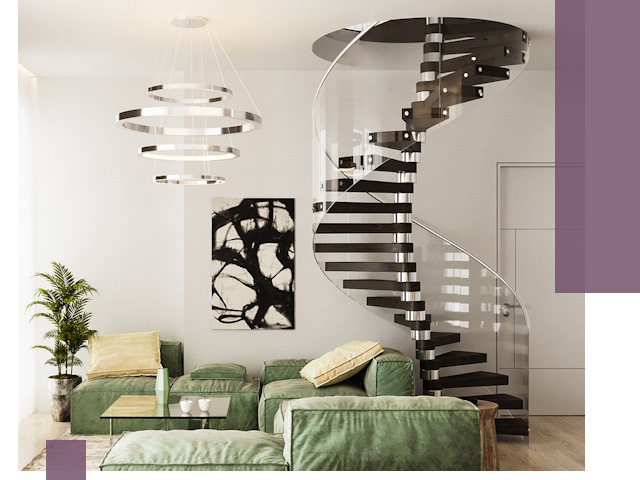 Лестницы для двухуровневой квартиры в Новокубанске — изготовление и монтаж