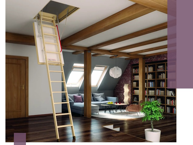 Чердачные лестницы под ключ в Новокубанске: изготовление и монтаж