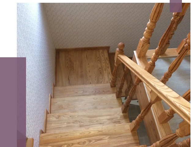 Сосновые лестницы в Новокубанске под ключ от 8214 руб.  | ПРОЛЁТ-Нкб