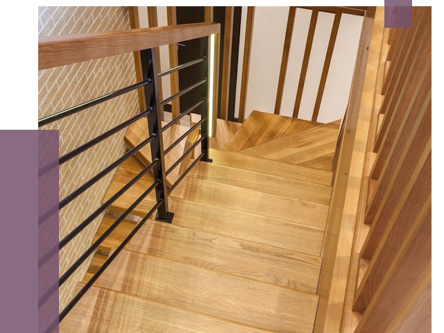 Лестницы из ясеня в Новокубанске под ключ от 10190 руб. 