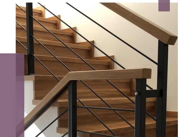 Обшивка металлической лестницы деревом в Новокубанске от 4419 руб.