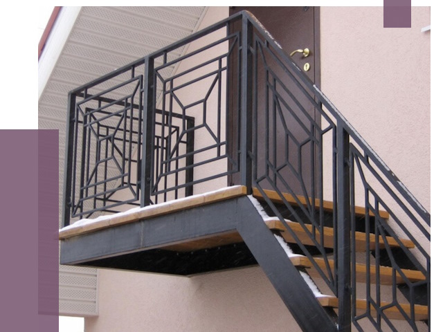 Металлические перила в Новокубанске от 4367 руб.  | ПРОЛЁТ-Нкб