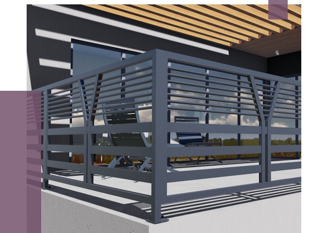 Изготовление балконных ограждений в Новокубанске от 10918 руб. | ПРОЛЁТ-Нкб