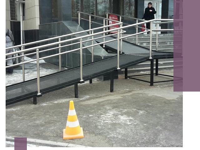 Стационарные пандусы под ключ в Новокубанске — изготовление и монтаж