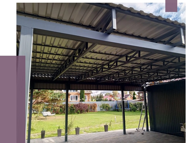 Монтаж навесов в Новокубанске от 7487 руб. — установка навеса | ПРОЛЁТ-Нкб