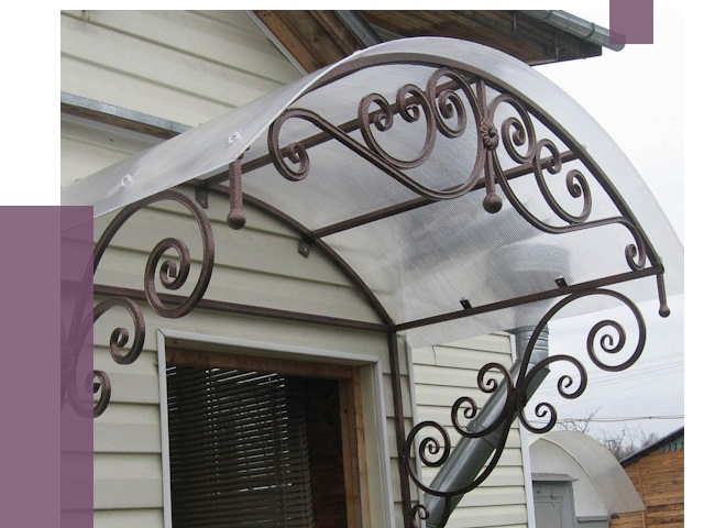 Изготовление козырьков в Новокубанске от 7487 руб. — заказать | ПРОЛЁТ-Нкб