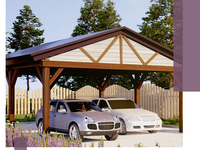 Навесы для автомобиля в Новокубанске — изготовление и монтаж