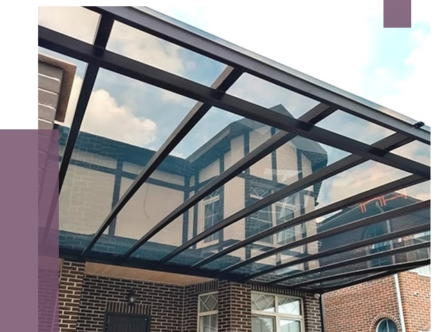 Навесы из поликарбоната в Новокубанске от 8755 руб. под ключ — ПРОЛЁТ-Нкб