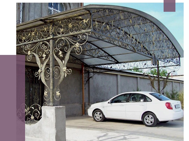 Кованые навесы в Новокубанске от 14817 руб. | ПРОЛЁТ-Нкб