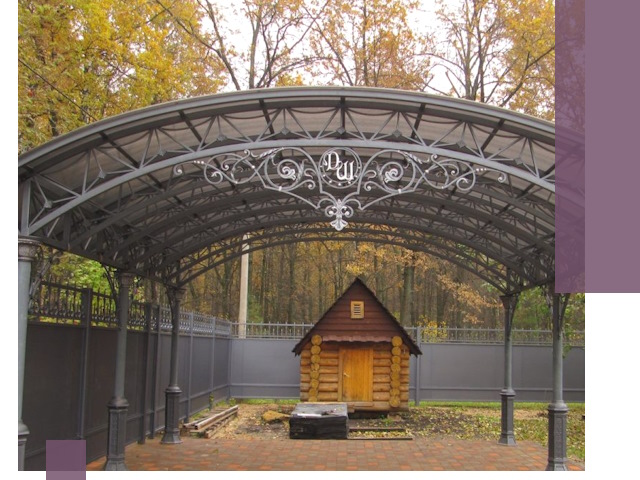 Кованые навесы премиум-класса под заказ в Новокубанске