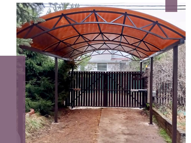 Арочные навесы в Новокубанске от 12946 руб. — изготовление и монтаж | ПРОЛЁТ-Нкб