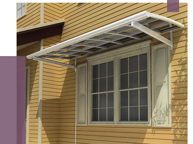 Козырьки над окнами в Новокубанске от 7747 руб. — монтаж, покупки | ПРОЛЁТ-Нкб