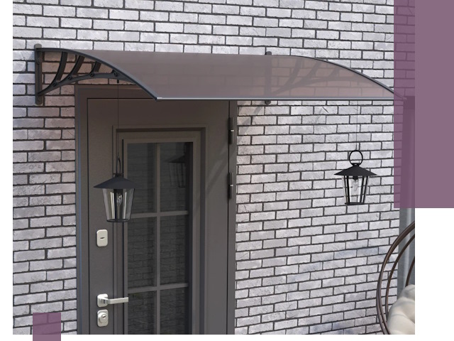 Недорогие козырьки и навесы под ключ в Новокубанске