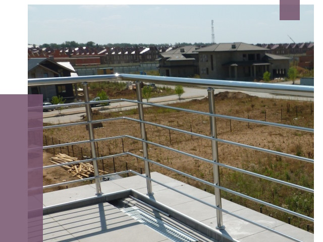 Парапеты из нержавеющей стали в Новокубанске от 8110 руб. за м² | ПРОЛЁТ-Нкб