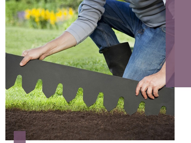 Металлические бордюры для газона в Новокубанске — изготовление и монтаж