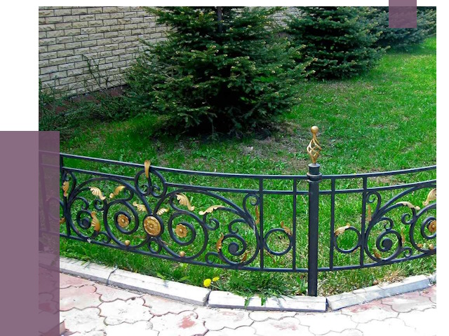 Кованые газонные ограждения в Новокубанске от 7747 руб. — ПРОЛЁТ-Нкб