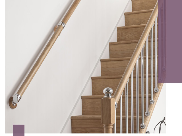 Пристенные поручни из стали и нержавейки под монтаж в Новокубанске