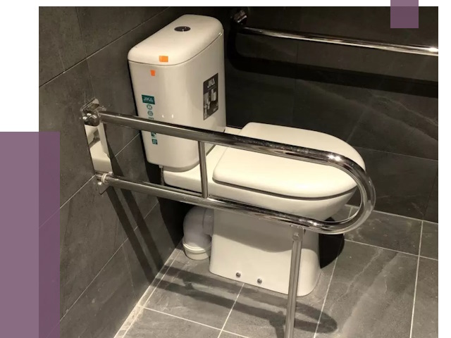 Поручни для санузлов в Новокубанске от 4367 руб. | ПРОЛЁТ-Нкб