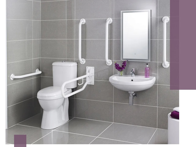 Поручни для санузлов в Новокубанске: установка, ремонт и монтаж